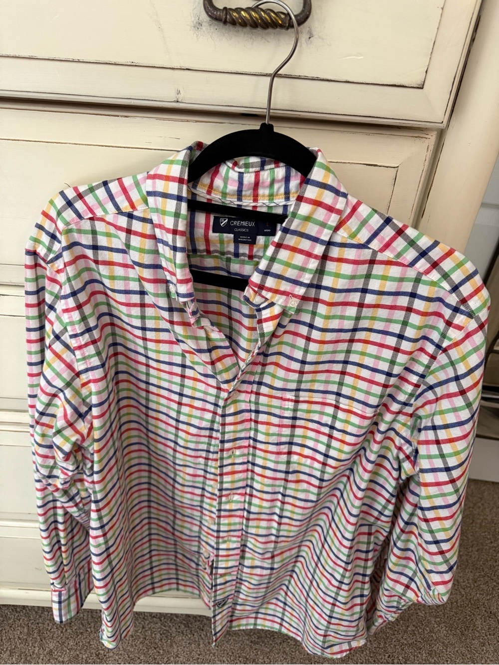 Cremieux men’s Multicolor Plaid Button-Up Shirt